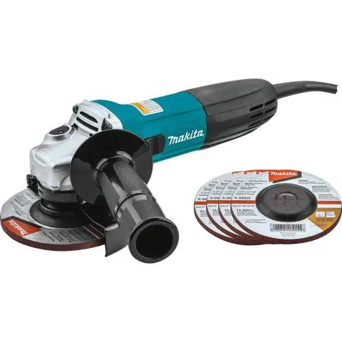 Makita GA4530X Angle Grinder 4 1 2 w 5 Grinding Wheels