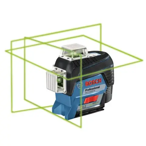 Bosch Line Laser Green Beam Three Plane Leveling Alignment GLL3 330CG