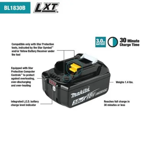 Makita 3.0 ah 18v battery charger outlet