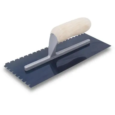 Marshalltown QLT 4 in. W Steel Notched Trowel Marshalltown QLT 4 in. W Steel Notched Trowel