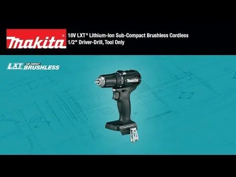 Makita XFD11R1B 18V LXT Lithium Ion Sub Compact Brushless Cordless 1 2 Driver