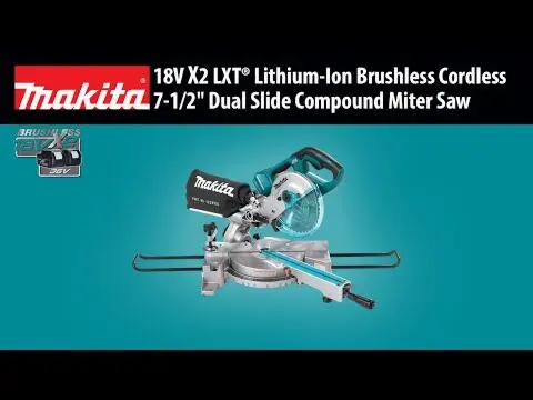 Makita XSL02Z 36V LXT Brushless 7 1 2 Dual Slide Compound Miter Saw