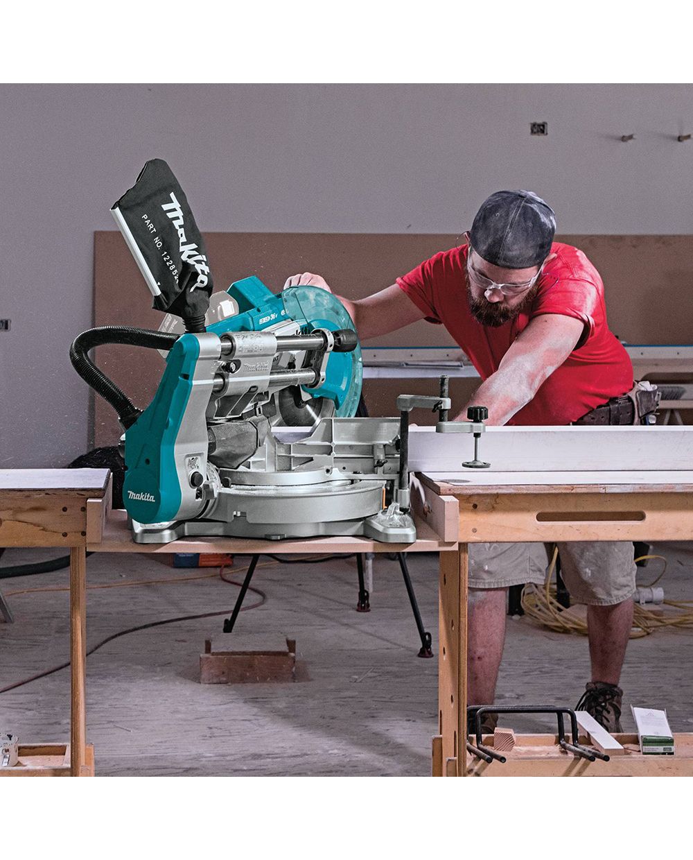 Makita Xsl06z 36v Lxt Brushless 10 Dual Bevel Sliding Compound Miter Saw With Laser