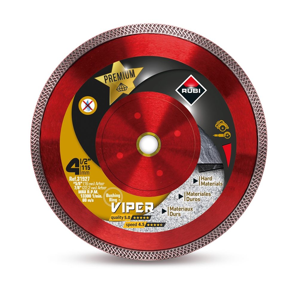 Rubi Tools Premium Viper Dry Turbo Mesh Diamond Blade