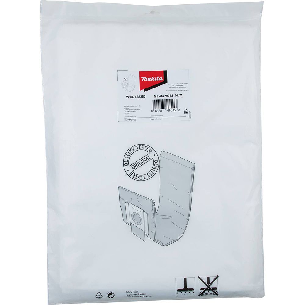 5 sacchetti premium per aspirapolvere compatibili con Progress PC 4499 Trio