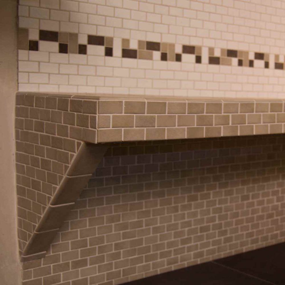 17 inch Triangular Shower Bench/Shelf - Better-Bench by Innovis