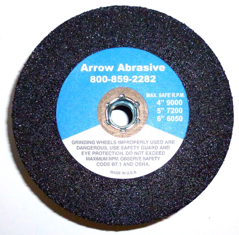 Arrow Abrasive Silica Carbide Grinding Wheels - Straight