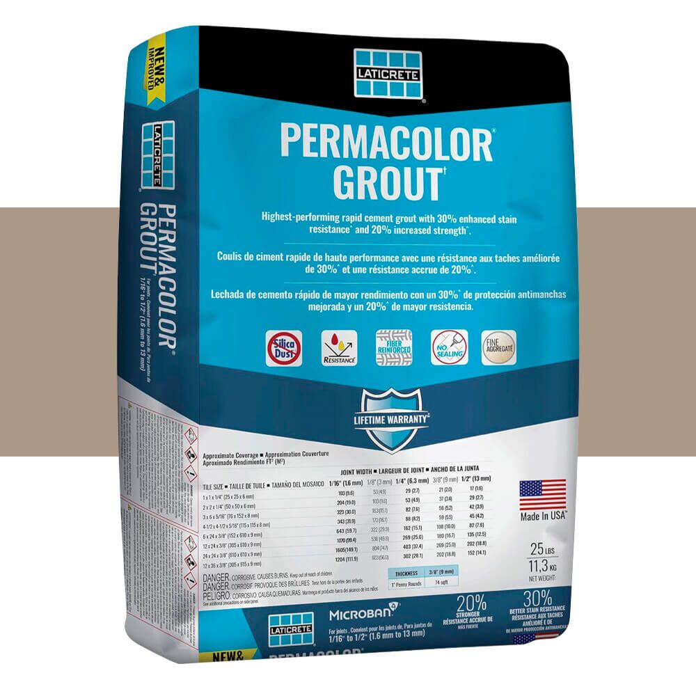 61 Parchment Permacolor Grout (25 lbs) 61 Parchment Permacolor Grout (25 lbs)