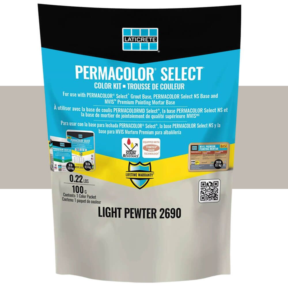90 Permacolor Select Light Pewter Grout 90 Permacolor Select Light Pewter Grout
