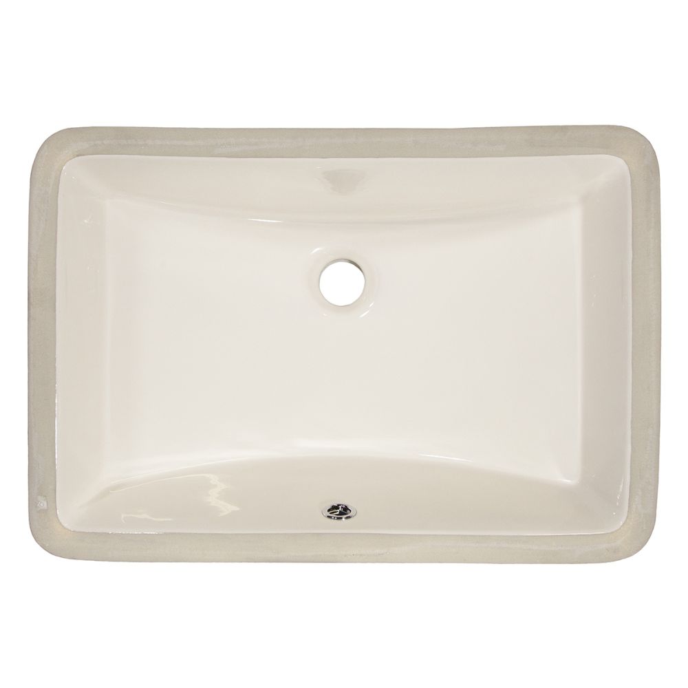 MasterSink Undermount Porcelain Sink P202F - White or Bone 20.25