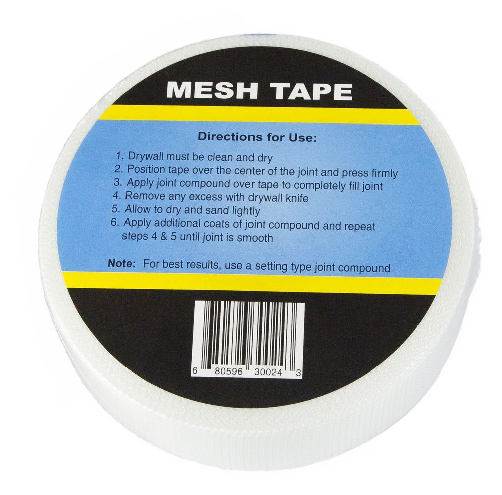 2 inch x 50 ft Mesh Drywall Joint Tape Roll - Marshalltown