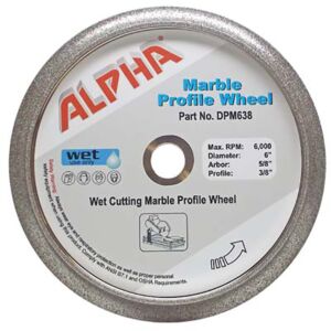 Alpha Marble Profile Wheel - 6"