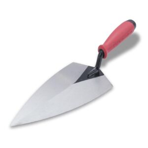 Marshalltown 10" Philadelphia Brick Trowel w/ Red Soft Grip Handle