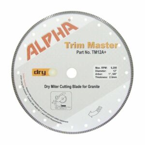 Alpha Trim Master Dry Miter Cutting Blade - Granite - 10" - 12"