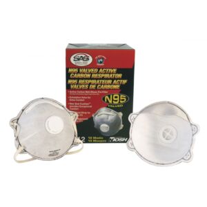 SAS Safety N95 Valve Activated Carbon Respirator 8712 - Box of 10