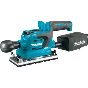 Makita XOB03Z 18V LXT Lithium‑Ion Brushless Cordless 1/3 Sheet Finishing Sander AWS Capable