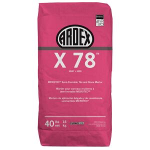 Ardex X 78 MICROTEC Semi-Pourable Tile and Stone Mortar
