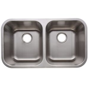 Amerisink Deluxe AS101 Undermount Stainless Steel Sink 31" x 18" x 10"/10"