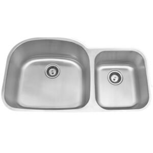 Amerisink Deluxe AS104 Undermount Stainless Steel Sink 37.5" x 20.67" x 9"/7"