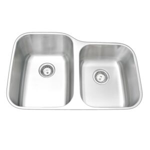 Amerisink Deluxe AS108 Undermount Stainless Steel Sink 31.26" x 20.83" x 10"/8"