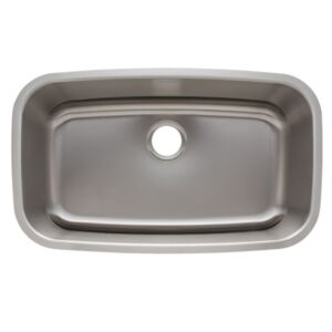 Amerisink Deluxe AS112 Undermount Stainless Steel Sink 31.38" x 18.5" x 9.65"