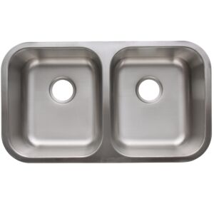 Amerisink Economy AS114 Undermount Stainless Steel Sink 32" x 18" x 8"/8"