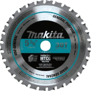 Makita A-95037 5-3/8" 30T Carbide‑Tipped Saw Blade Metal/General Purpose