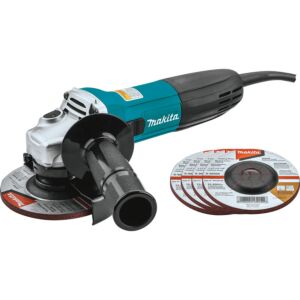 Makita GA4530X Angle Grinder 4-1/2" w/ 5 Grinding Wheels