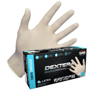 SAS Safety Dextera Powder-Free Disposable Gloves - Box of 100
