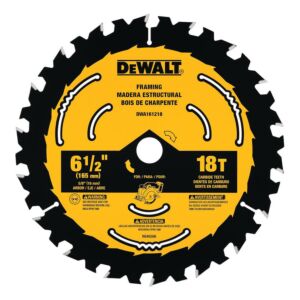 Dewalt DWA161218 Circular Saw Blades - 6-1/2" 18T
