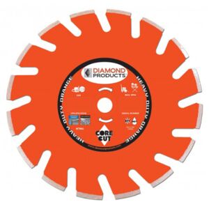 Diamond Products H10HU Heavy Duty Orange Ultimate High Speed Diamond Blade - 14"