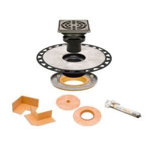 Schluter KERDI-DRAIN Residential Adaptor Kits - Stainless Steel (E)