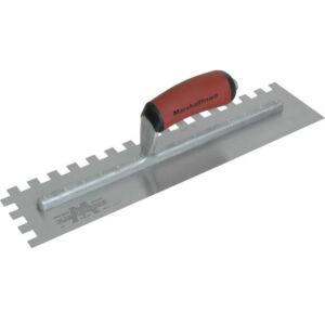 Marshalltown 16" x 4" Notched Trowels w/Curved DuraSoft Handle
