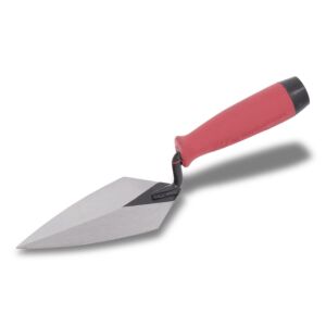 Marshalltown QLT Pointing Trowel w/ Red Soft Grip Handle - 7" x 3" 