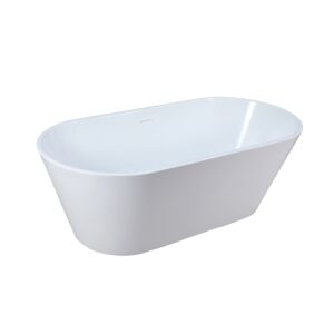 Pulse ShowerSpa Freestanding Oval Tub with Pop-up Drain 1003