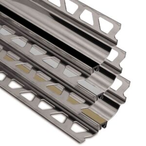 Schluter DILEX-HKS V2A Stainless Steel Cove-Shaped Tile Edging Trim