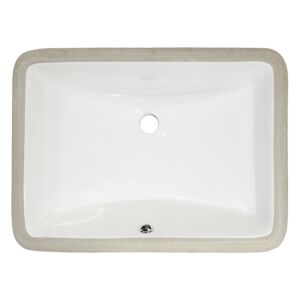 MasterSink P202G Undermount White Porcelain Sink 21.5" x 14.75" x 8.5"