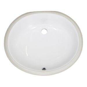 MasterSink Undermount Porcelain Sink P206 - White or Bone 19.25" x 16.25" x 9"