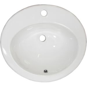 MasterSink P209A Top Mount White Porcelain Sink 19.5" x 17.5" x 8.25"