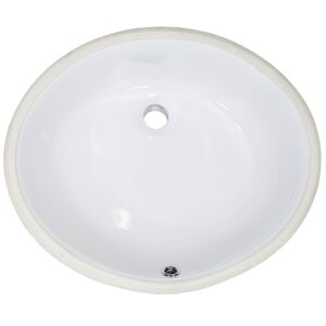 MasterSink P210 Undermount White Porcelain Sink 19" x 16.5" x 8"
