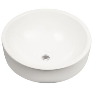 MasterSink P218A Vessel White Porcelain Sink 18" x 18" x 8"