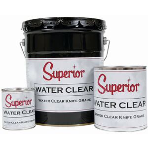 Superior Adhesives Water Clear Knife-Grade Polyester Adhesive - Quart