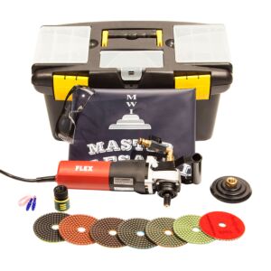 Master Wholesale Marble & Granite Wet Polishing Kit w/ Flex LW1503 Wet Polisher