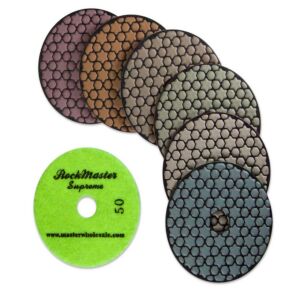 RockMaster 4" Supreme Dry Polishing Pads