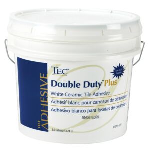 Tec Double Duty Plus White Ceramic Tile Adhesive - 3.5 Gallons