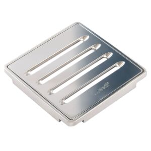 Wedi Fundo Slotted Design Stainless Steel Cover Set 4" x 4" - US1000053