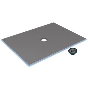 Wedi Fundo Ligno Curbless Shower Pan (Base) w/ Click and Seal Drain Unit