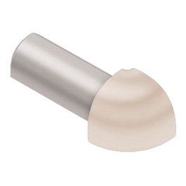 Schluter RONDEC Tile Edge Protection Profile – 90° Outside Corner, 1/4" (6 Mm) Height – Polished Chrome