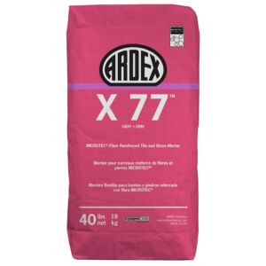 Ardex X 77 MICROTEC Fiber Reinforced Tile and Stone Mortar - Gray