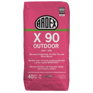 Ardex X 90 OUTDOOR MicroteC3 Rapid-Set - Flexible Modified Tile and Stone Mortar